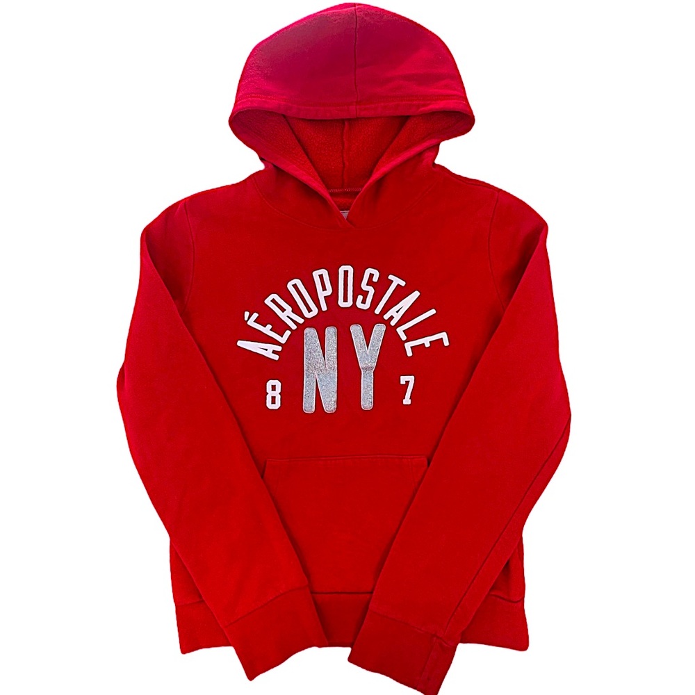 Women’s Aeropostale Glitter Letter Print Hoodie